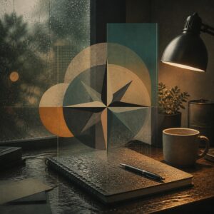 Notebook Rain Compass cover art